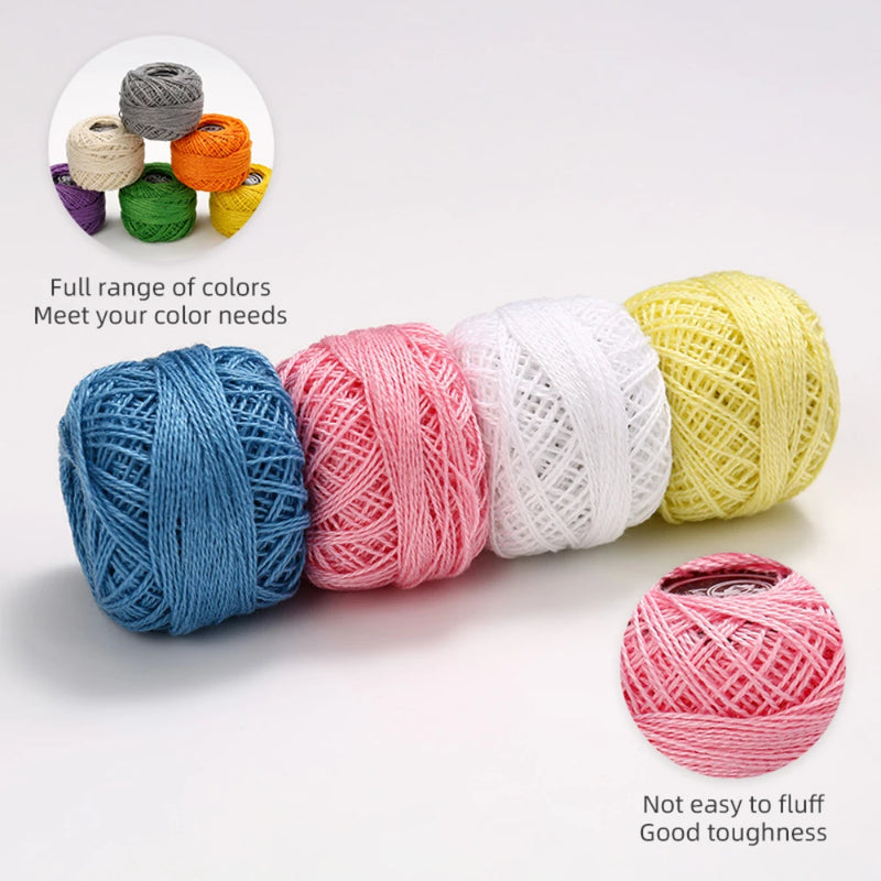 Colorful Cross Stitch Thread Embroidery Sewing Thread Diy Hand-Knitted Patch Thread Sewing Supplies