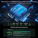 Bmax B6 Plus Mini Pc Intel I3-1000Ng4 Windows 11 Pc 12Gb Ddr4 Ram 512Gb Nvme Ssd Wifi 5 USB 3.0 USB * 3 HDMI * 2 Bluetooth4.2