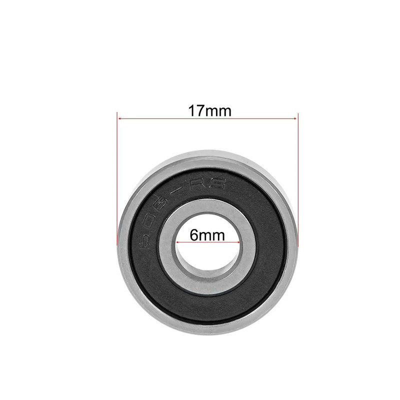 2/10 pcs 608 RS Skateboard Bearings Double Shielded,8x22x7 Miniature Ball Bearings 606 607 609 625 626 627 628 629RS