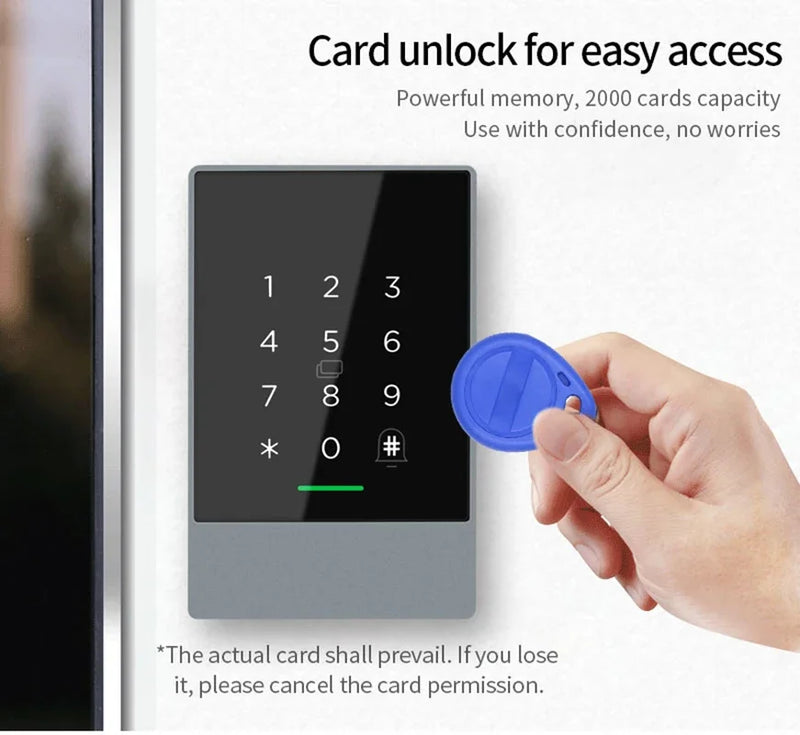 TTLOCK K3/K3F Fingerprint Access Control Door System Opener for Intercom Nfc Bluetooth Electric Gate Keypad 13.56Mhz RFID Card