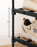 SONGMICS 10 Tier Shoe Rack High Shoe Rack Slim Shoe Rack Storage Metal Space Saving Dressing Room Entrance 30 x 94 x 206 cm