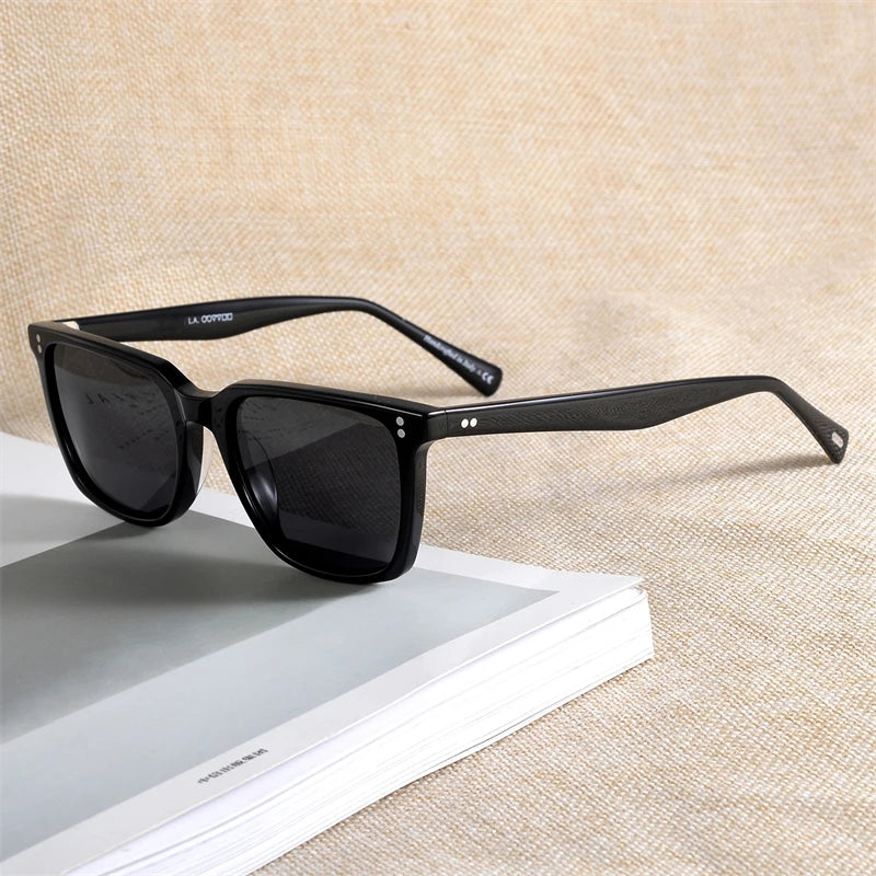 Lachman Men Sunglasses Polarized Sunglasses 2023 Brand Designer Driving Sun glasses Male High Quality Rectangle Style OV5419