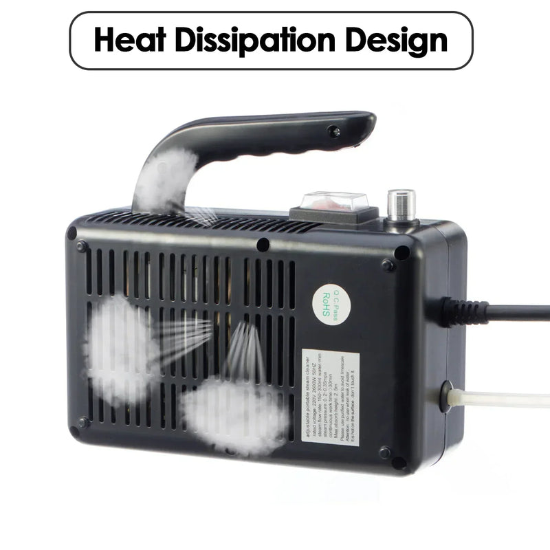 High Pressure Steam Cleaner 2600W Steamer for Cleaning Grout Tile Heavy Duty Portable Steamer Cleaner for Car Auto High Heat