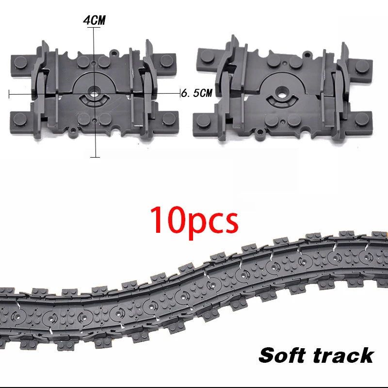 City Train Station Platform Traffic Light Cave Flyover Tracks Straight Curved Rails Building Block Bricks Technican Creative Toy