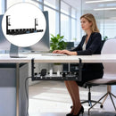 The Quiet Route | Retractable Clamp-On Under-Desk Cable Tray