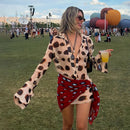 The Riviera | Polka-Dot Scarf-Sling Beach Maxi Dress