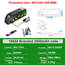 21700 DownTube Ebike Battery Hailong 36V 48V 52V 14.4Ah 19.2Ah Electric Bicycle Pack for 1500W 1000W 750W 500W  350W 250W Motor