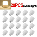 1-20Pcs Mini USB Night Light Warm White Eye Protection Book Reading Light USB Plug Computer Mobile Power Charging LED Night Lamp