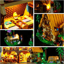 Hprosper LED-Licht für 43242 Disney Schneewittchen und das Häuschen der sieben Zwerge Lampe mit Batteriebox (Keine Lego Bausteine)