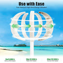 5 Blades Lantern Wind Turbine Nylon Fiber Windmill Generator PMG/MLG Motor Flange Plate Controller Wind Generator 600w 12v 13m/s