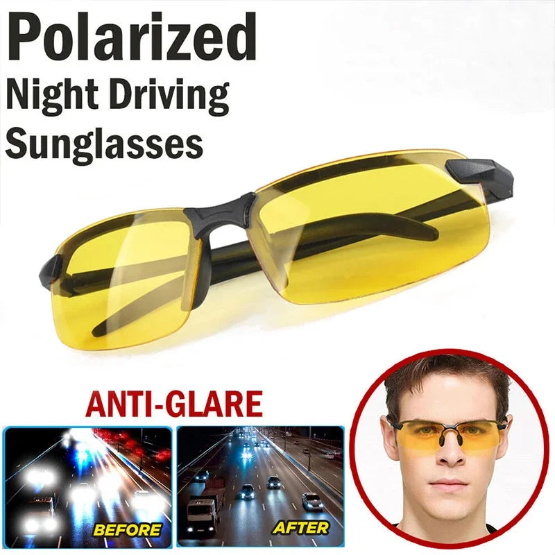 Anti-UV Night Vision Cycling Sunglasses Day Night Driving Glasses Sunglasses for Men Polarized Fashion Outside Adult Eyewear