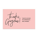 30Pcs Thank You For Your Order Card Pink Thank You For Supporting Small Business Label Gift Decor Card Gift Decor