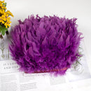 1 Meter Natural Turkey Feathers Trims 10-15cm for Sewing Ribbon Clothing Fringe Plumes Decoration DIY Crafts Wedding Party Dress