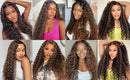 1B/30 Highlight Ombre Human Hair 13x6 HD Lace Frontal Wig 210 Density Deep Wave Human Hair Wig Pre Plucked Brazilian For Women