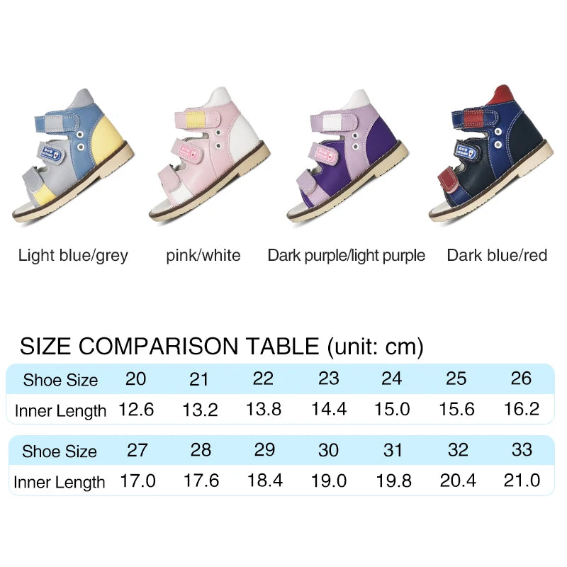Ortoluckland Toddler Girls Sandals New Children Orthopedic Flatfeet Shoes Summer Boys Arch Support Footwear Size20 To33