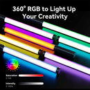 Ulanzi VL119 10W RGB Light Wand Handheld Stick Light 2500K-9000K Bi-Color Photography Tube Light for Video Vlog LiveStreaming