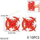 10PCS Special Effects Pieces Arm Fist Wind Lightning Leg Flames Assemble Scene Bricks Weapons Accessories Kids Toys