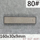 Widened diamond sharpening stone compatible with fixed-angle sharpener for kitchen knives and outdoor tools, portable sharpening