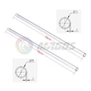 PC Water Cooling Pipe PETG Acrylic Hard Tube Transparent Rigid Tubing OD 12mm 14mm 16mm 50CM Clear/Frosted 4Pcs/Lot
