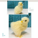 Simulation Chick Decor Plush Chicken Model Figurine Cute Oranment Realistic Furry Animal Doll Chicken Easter Gift Kids