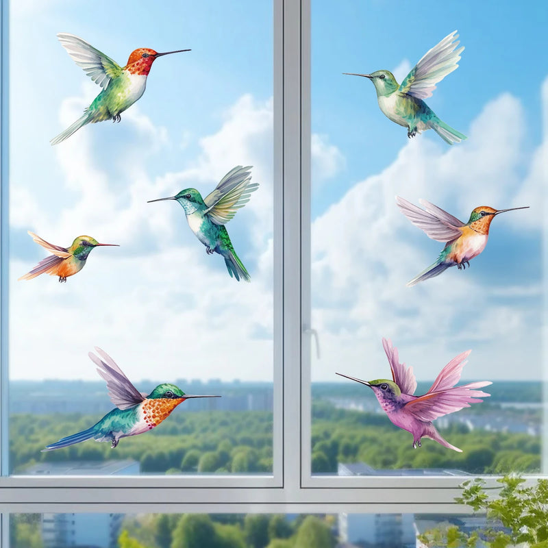 Cartoon Cute Animals Birds Wall Windows Sticker Kids Room Decoration Baby Room for Bedroom Home Decor Living Room Wall Decals