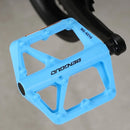 Double DU Bearing Ultralight Bike Pedals with Reflector Bicycle Platform Pedals Anti-Slip Cycling Safety Pedals for Night Riding