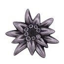 Retro edelweiss brooch. According to tradition, giving this flower to a loved one is a loyal commitment