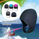 Neoprene 2 5mm Swim Thermal Hood Cap Waterproof Hat Swimwear Canoeing