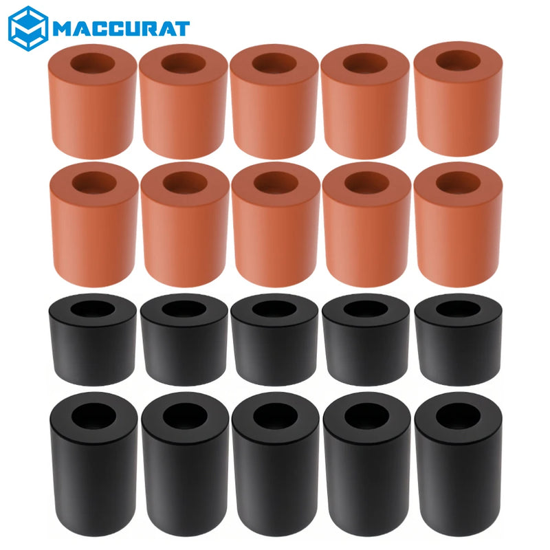 3d Printer High Temperature Blcak Silicone Solid Spacer Hot Bed Leveling Column  Short for CR-10/ CR10S Ender-3 Pro MK3