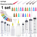 1set tip applicator bottle set science laboratory measuring watering supplement, pets,  students, glue applicator