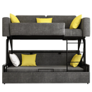 Sofa Bed Smart Furniture Bunk Bed Foldable Multifunctional Fabric Dual-Use Bunk Bed Double Bedroom Guest