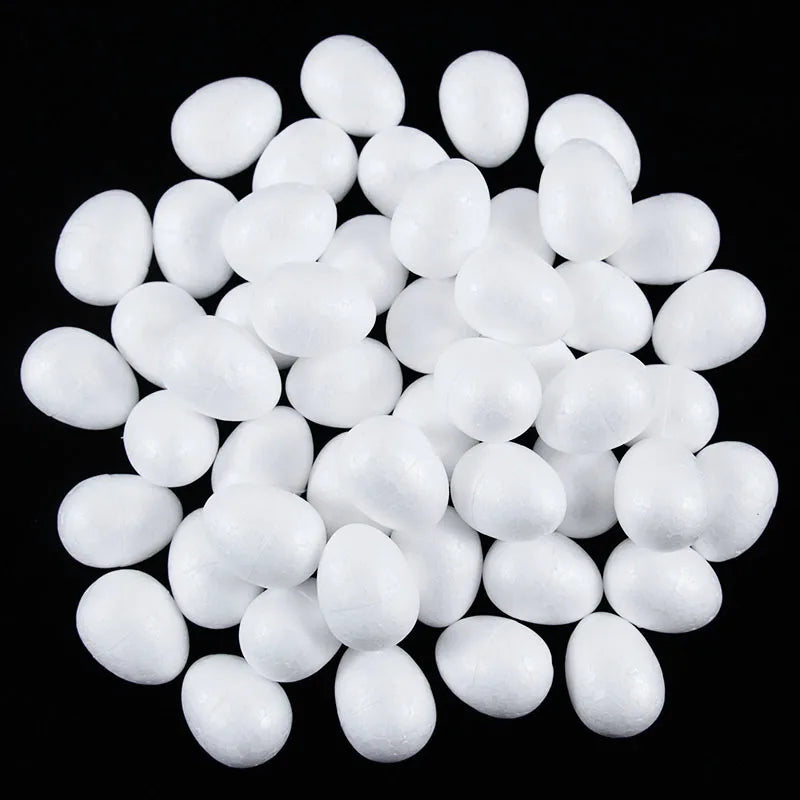 9/7/6/5cm Unfinished White Easter Eggs 20 Pcs Bird Pigeon Eggs Painted DIY Craft  Kids Gift Easter Party Deorations for Home