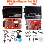 EU Rot V2.80 KESS V5.017 KTAG V7.020 4 LED 2.25 Online KESS 5.017 K-TAG 7.020 OBD2 Diagnose ECU Programmierer Murata Filter