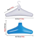5pcs/Pack Inflatable Clothes Hanger Foldable Creative Hanger No Trace Rotatable Home Travel Portable Clothing Storage Rack