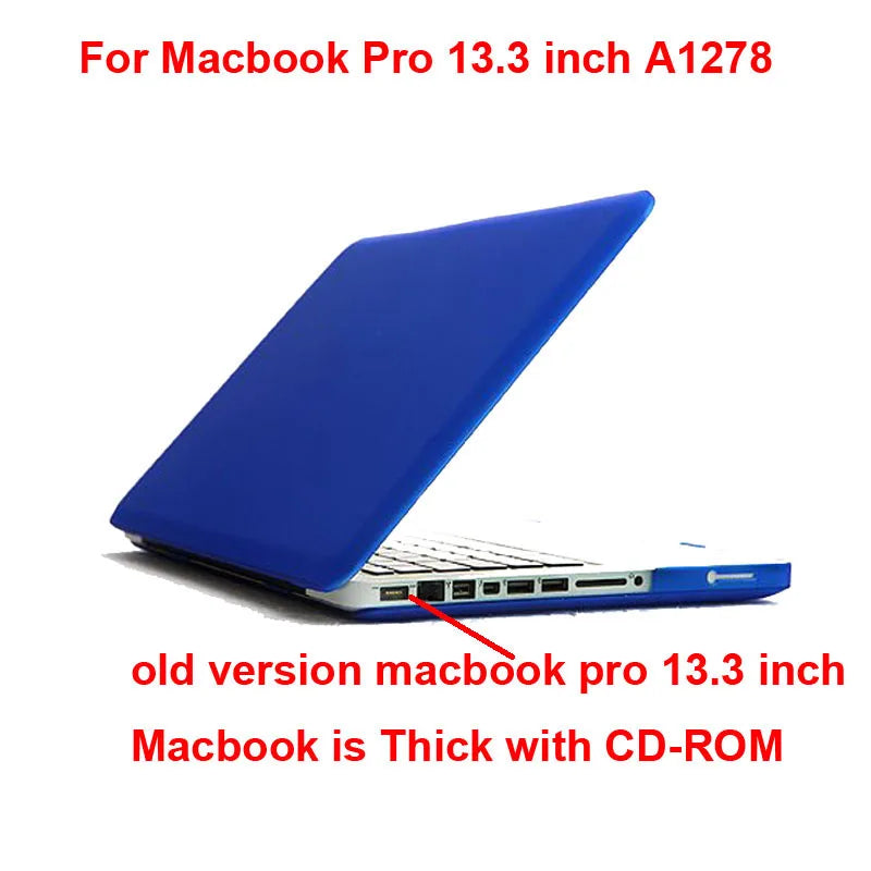 Matte case for 2012 old Macbook Pro 13 A1278 hard plastic cover for MacBookPro 2010 2011 13.3 inch Pro13 A1278 protective casing