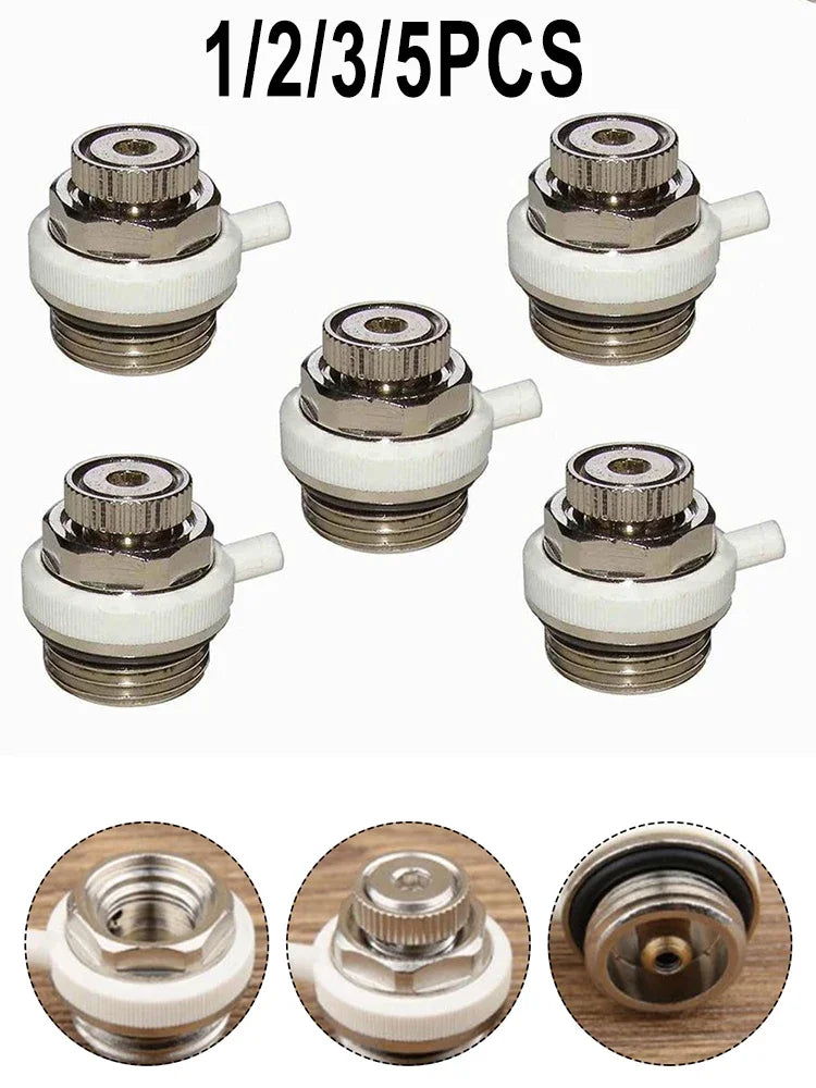 BSP Automatic Air-Vent Auto Cut-off Self Bleeding Radiator Valve 1/2/3/5pcs Wear Resisting Home-Improvement Supplies