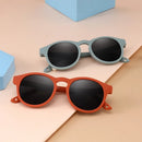 Baby-Sonnenbrille mit Band, rund, flexibel, UV400, polarisiert, für Säuglinge und Kleinkinder von 0-3 Jahren