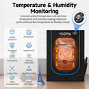 YOOPAI 3D Printer Enclosure with LED Light Thermo-Hygrometer Ventilation Kit Premium Fireproof Dustproof Constant Temperature