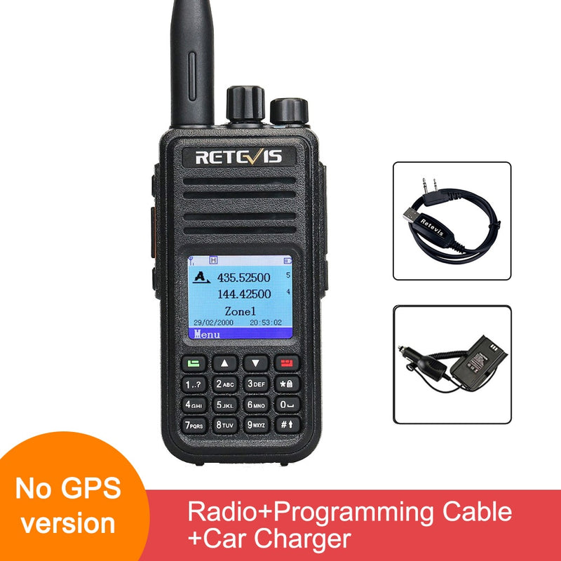 Retevis RT3S DMR Digital Walkie Talkie Ham Radio Stations Walkie-talkies Professional Amateur Two-Way Radio VHF UHF GPS APRS 5W