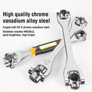 52 In 1 Socket Wrench Rotary Spanner Work with Spline Bolts 360 Degree Rotation Spanner Universal Furniture Car Repair Hand Tool