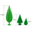 City House Accessories MOC Bricks 3471 2435 6064 Plant Tree Pine Prickly Bush 2x2x4 Green Grass Building Bricks Creative Toys