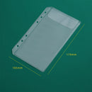 A6 Binder Pockets 6 Holes Cash Envelopes for Budgeting, Clear Zipper Folders for 6-Ring Budget Binder