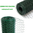 BRIEFNESS Hexagonal Chicken Wire 25mm Mesh, 1m Height Garden Fence, Rabbit/Poultry Netting, Bird & Rat Proof Animal Enclosure