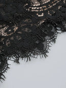The Lace Hour | Strapless Lace-Panel Sheath Mini Dress