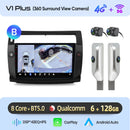Junsun Android Wireless CarPlay Auto Car Radio For Citroen C4 C-Triomphe C-Quatre 2004-2009 Intelligent Systems DSP SWC RDS GPS