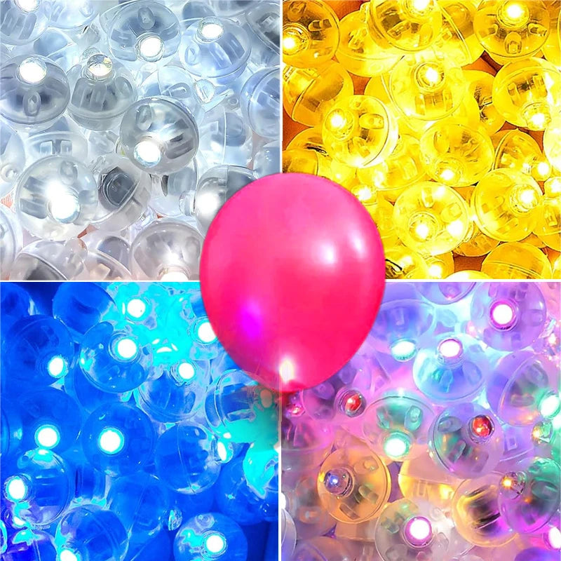 Wholesale Mini LED Balloon Light Flash LuminousTiny Tumbler Ball Lamp Lantern Lights Halloween Christmas Party.Prop Decorations