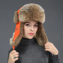 2025 New Winter Hat For Men Real Rabbit Fur Ear Cap Warm Winter Men Hat Fur Beret Russian Hats High Quality to Keep Warm