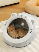 Cute And Soft Cat House Super Cat Bed Warm Deep Sleep Comfort  Cat Bed Pets Tent Cozy Cave Nest Small Dog Mat Bag
