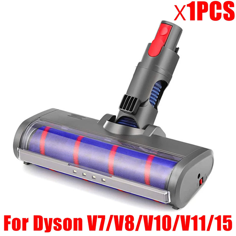 For Dyson V6 DC58 V7 V8 V10 V11 V15 Cordless Stick Vacuum Cleaner Replacement Floor Brush Head Tool Soft Roller Cleaner Head