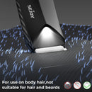 Sejoy T8S Body Hair Trimmer for Men Ball Trimmer for Groin Pubic Replaceable Ceramic Blade Electric Shaver IPX7 Waterproof